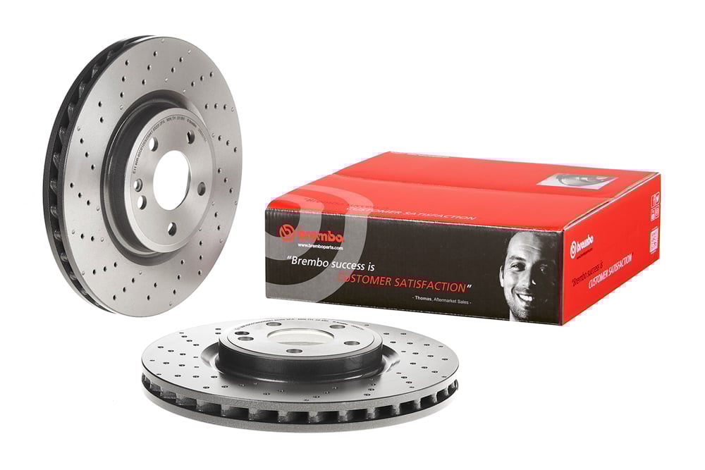 Brembo Bremsscheibe - gelocht/beschichtet 09.B807.51