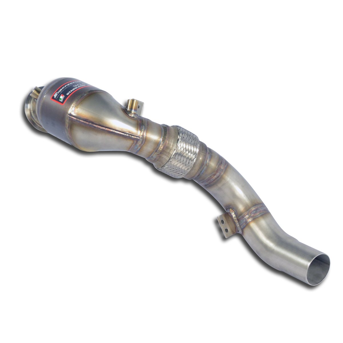 Supersprint Downpipe mit Sportkatalysator rechts 525221
