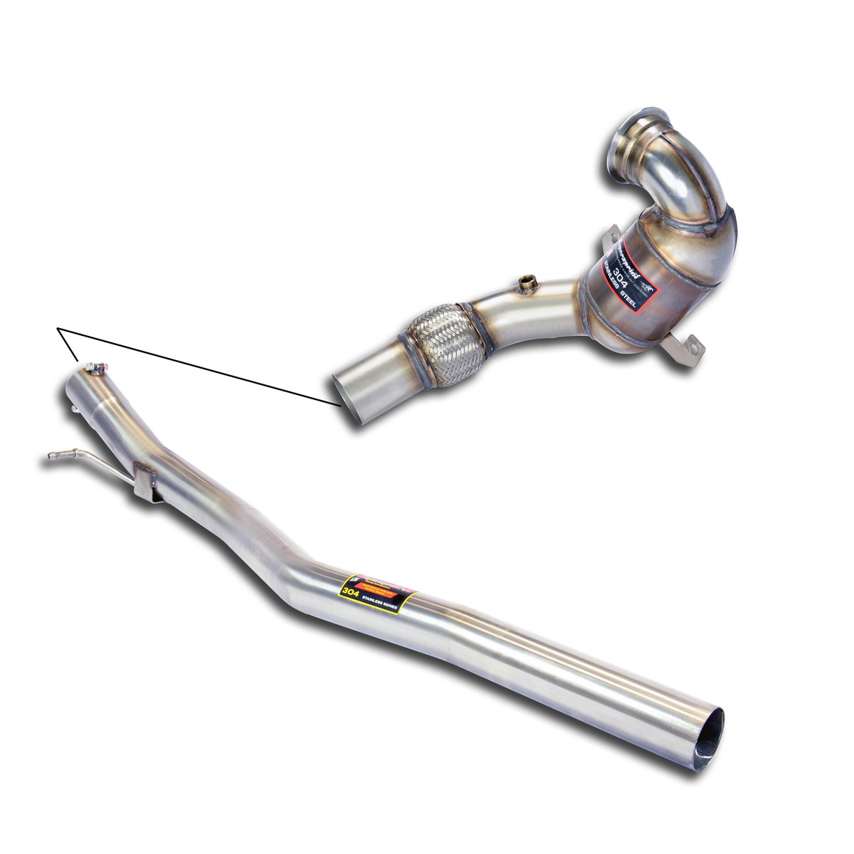 Supersprint Downpipe mit Sportkatalysator 778041