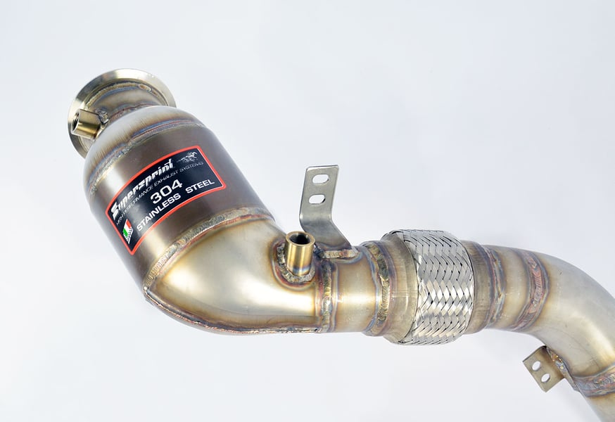 Supersprint Downpipe mit Sportkatalysator rechts 525221