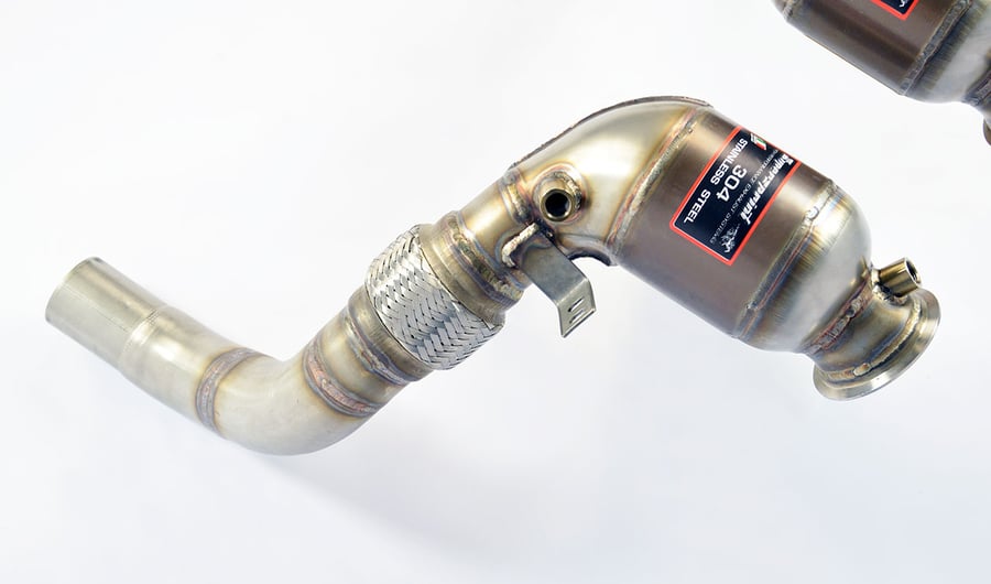 Supersprint Downpipe mit Sportkatalysator rechts 525221