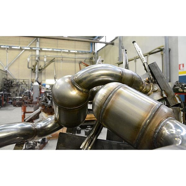 Supersprint Downpipe mit Sportkatalysator rechts 771321