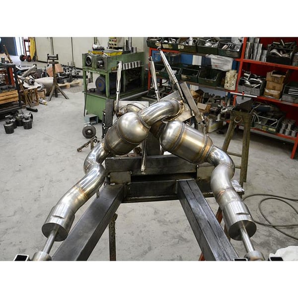 Supersprint Downpipe mit Sportkatalysator rechts 771621