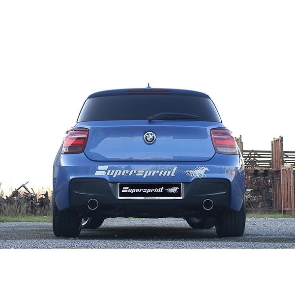 Supersprint Endschalldämpfer mit Verbindungsrohr - rechts und links 987604